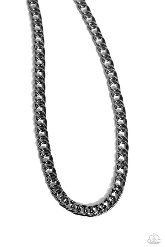 Ground Game - Black - Paparazzi Necklace Image