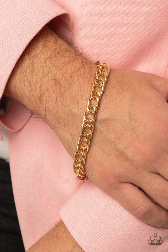 Game-Changing Couture - Gold - Paparazzi Bracelet Image