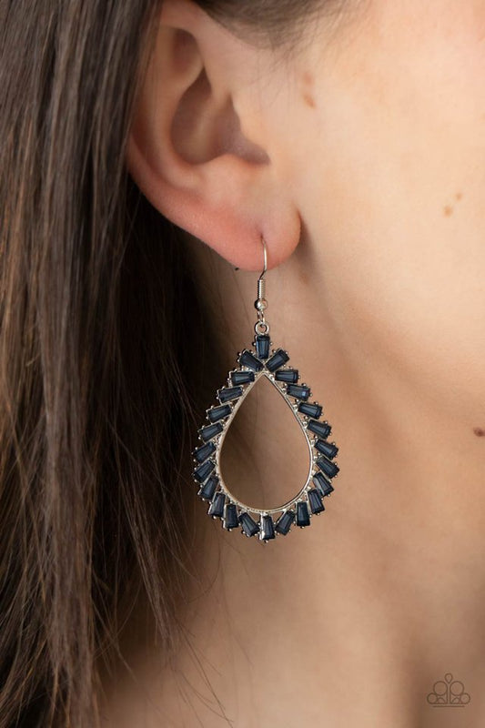 Stay Sharp - Blue - Paparazzi Earring Image