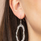 ​ARTIFACT Checker - Silver - Paparazzi Earring Image