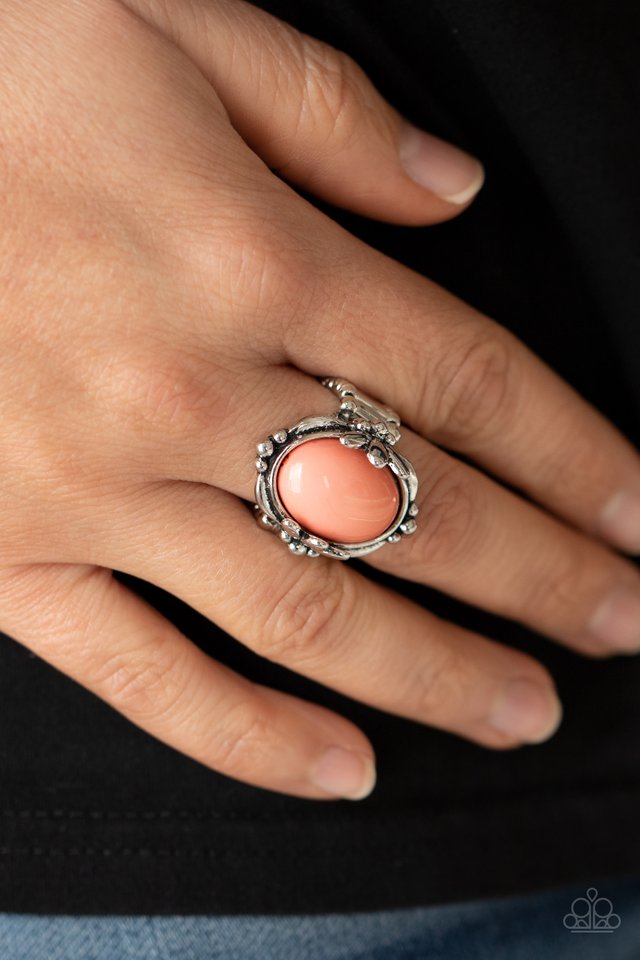 Springtime Splendor - Orange - Paparazzi Ring Image