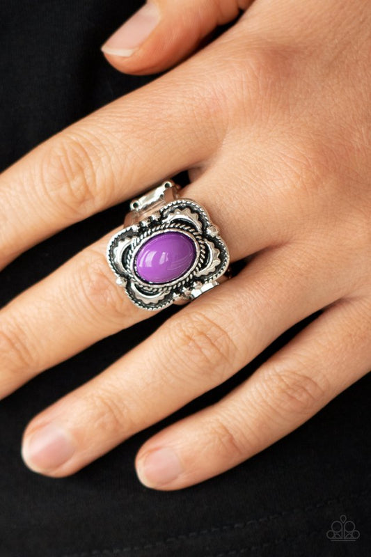 ​Vivaciously Vibrant - Purple - Paparazzi Ring Image