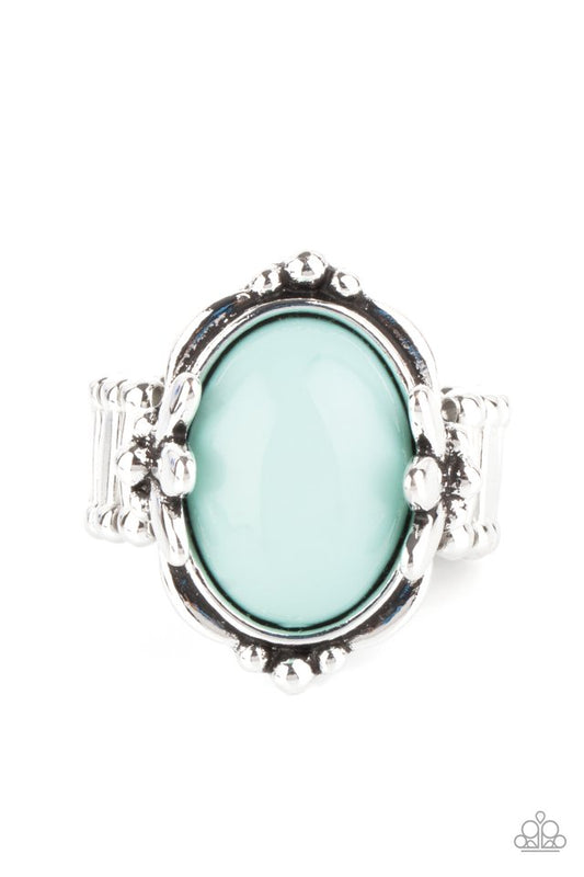 Springtime Splendor - Blue - Paparazzi Ring Image