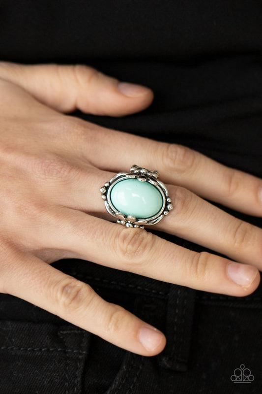 Springtime Splendor - Blue - Paparazzi Ring Image