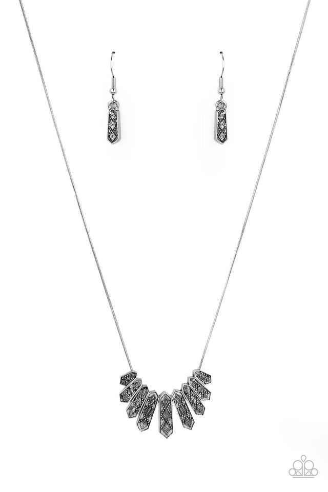 ​Monumental March - Silver - Paparazzi Necklace Image