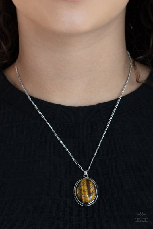 ​Tranquil Talisman - Brown - Paparazzi Necklace Image