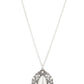 ​Bewitched Beam - White - Paparazzi Necklace Image