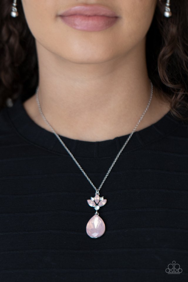 Celestial Shimmer - Pink - Paparazzi Necklace Image