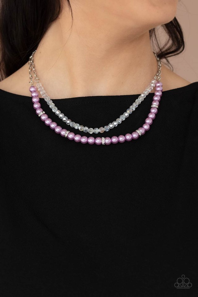 Parisian Princess - Purple - Paparazzi Necklace Image