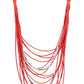 Nice CORD-ination - Red - Paparazzi Necklace Image