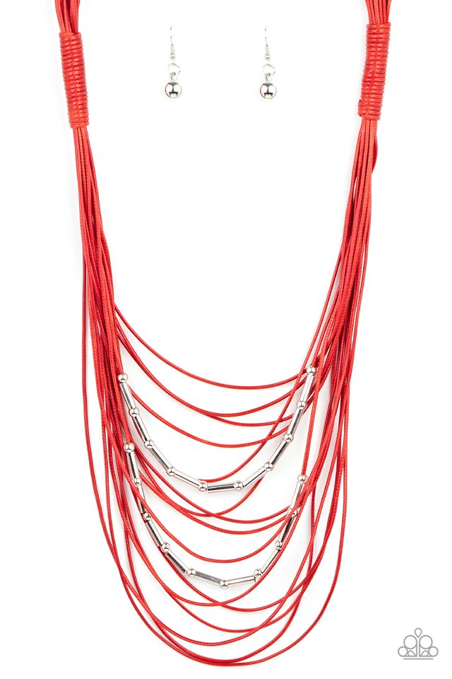 Nice CORD-ination - Red - Paparazzi Necklace Image