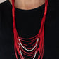 Nice CORD-ination - Red - Paparazzi Necklace Image