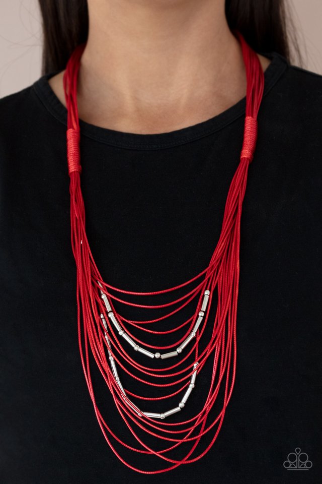 Nice CORD-ination - Red - Paparazzi Necklace Image