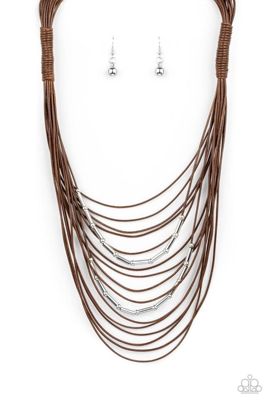 Nice CORD-ination - Brown - Paparazzi Necklace Image
