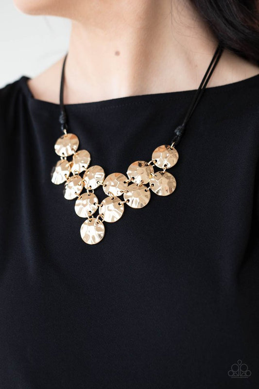 Token Treasure - Gold - Paparazzi Necklace Image
