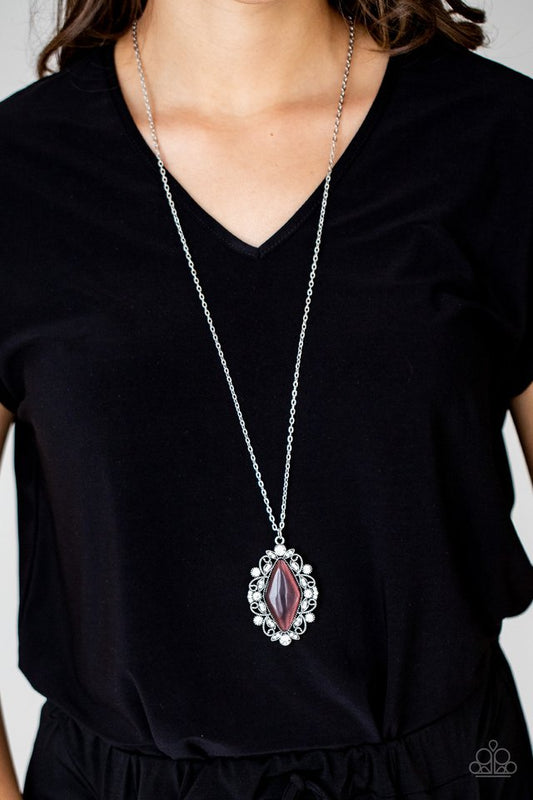 Exquisitely Enchanted - Purple - Paparazzi Necklace Image