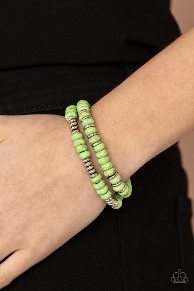 Desert Rainbow - Green - Paparazzi Bracelet Image