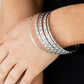 Back-To-Back Stacks - Silver - Paparazzi Bracelet Image