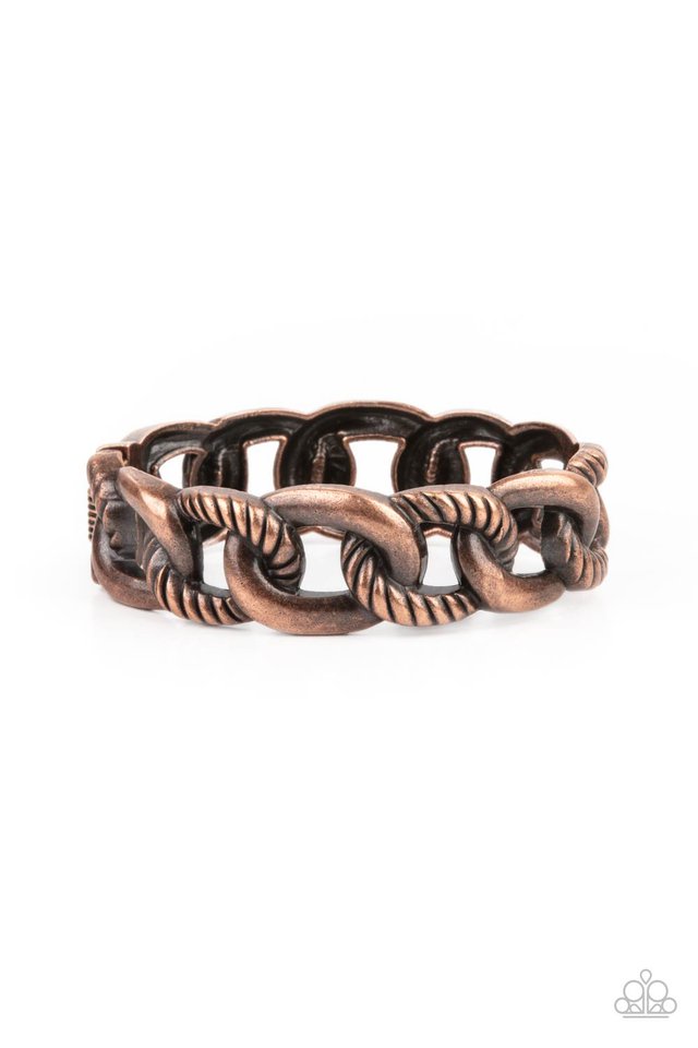 Bold Move - Copper - Paparazzi Bracelet Image