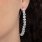 GLOW Hanging Fruit - White - Paparazzi Earring Image