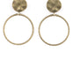 ​Undeniably Urban - Brass - Paparazzi Earring Image