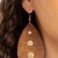 ​Rustic Torrent - Gold - Paparazzi Earring Image