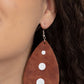 Rustic Torrent - Brown - Paparazzi Earring Image