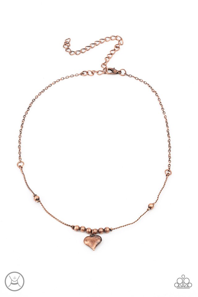 Casual Crush - Copper - Paparazzi Necklace Image