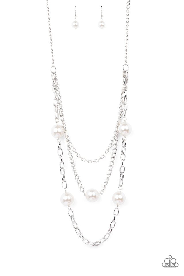 ​Thanks For The Compliment - White - Paparazzi Necklace Image