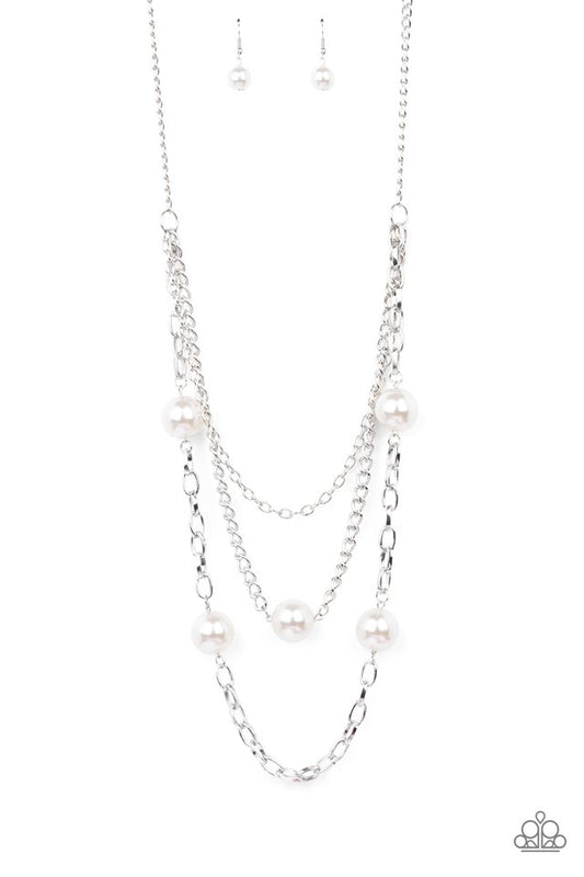 ​Thanks For The Compliment - White - Paparazzi Necklace Image