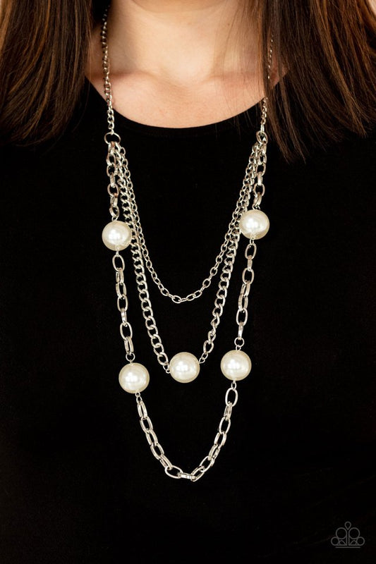 ​Thanks For The Compliment - White - Paparazzi Necklace Image