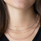 Dangerously Demure - Copper - Paparazzi Necklace Image