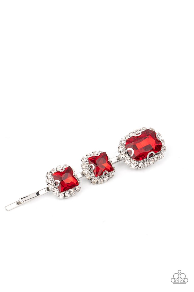 Teasable Twinkle - Red - Paparazzi Hair Accessories Image