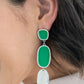 All Out Allure - Green - Paparazzi Earring Image