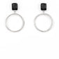 ​Prismatic Perfection - Black - Paparazzi Earring Image