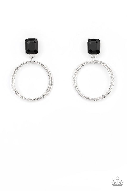 ​Prismatic Perfection - Black - Paparazzi Earring Image