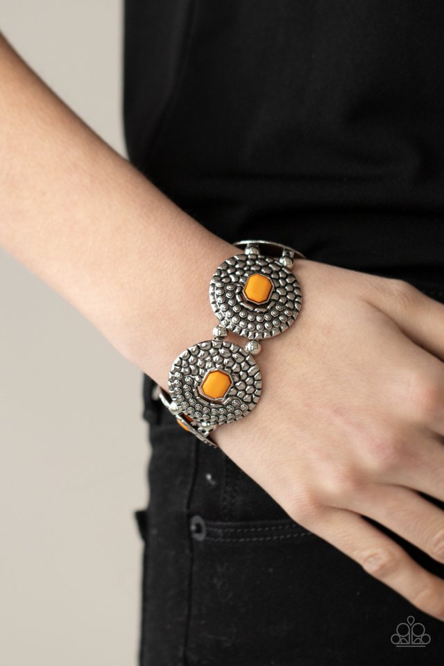 Prismatic Prowl - Orange - Paparazzi Bracelet Image