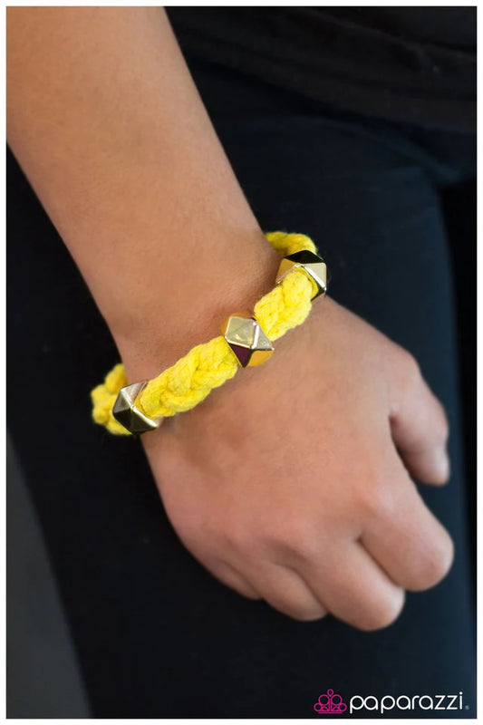 Paparazzi Bracelet ~ Feng Shui - Yellow