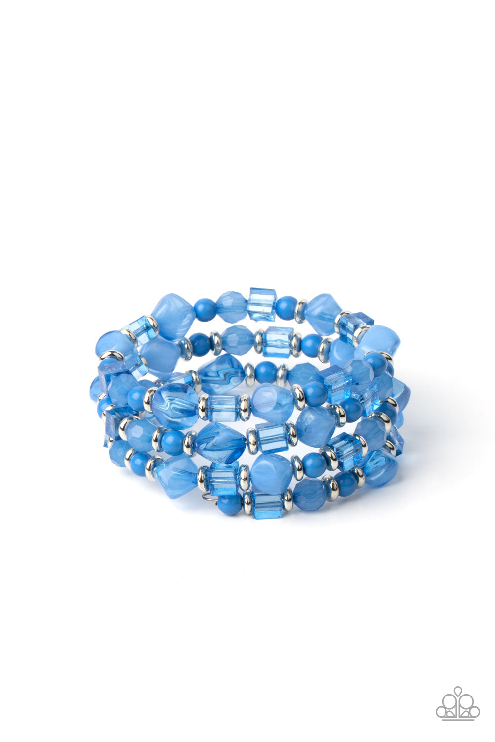 Pulsera Paparazzi ~ Girly Girl Glimmer - Azul