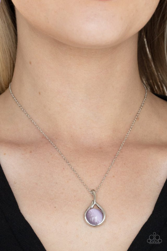 ​Fairy Lights - Purple - Paparazzi Necklace Image