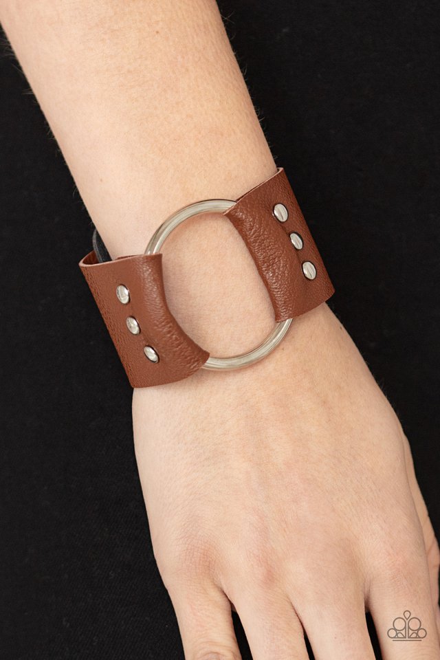 ​Moto Mayhem - Brown - Paparazzi Bracelet Image