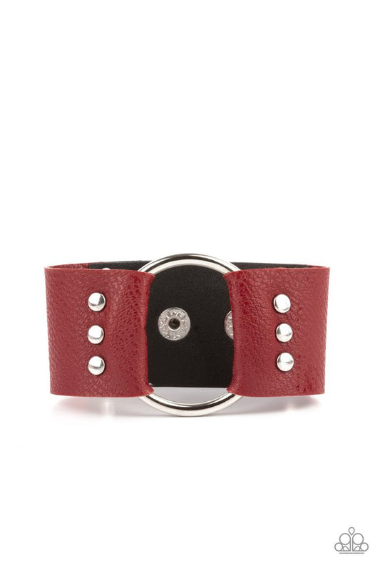 Moto Mayhem - Red - Paparazzi Bracelet Image