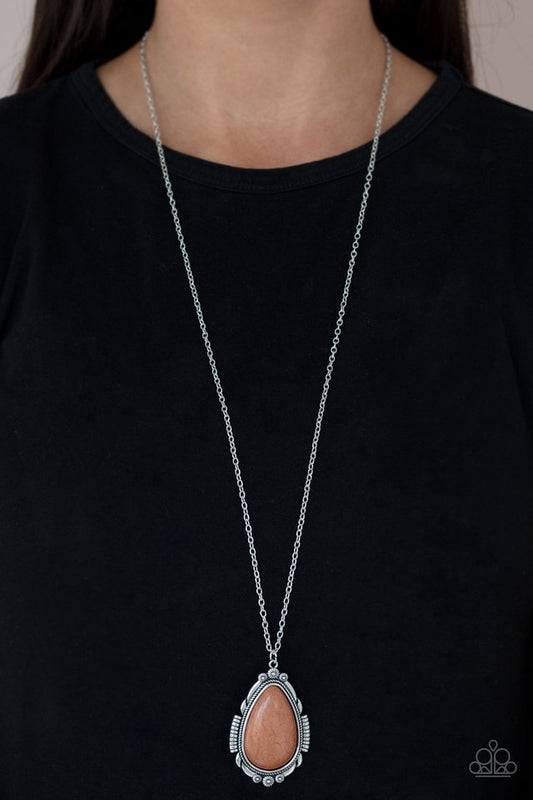 ​Western Fable - Brown - Paparazzi Necklace Image