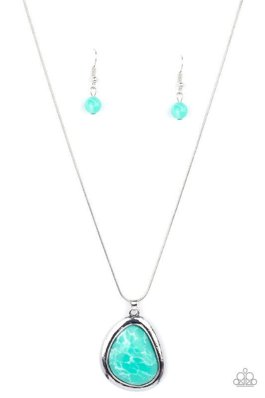 ​Canyon Oasis - Green - Paparazzi Necklace Image