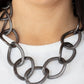 ​Industrial Intimidation - Black - Paparazzi Necklace Image