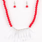 Icy Intimidation​ - Red - Paparazzi Necklace Image