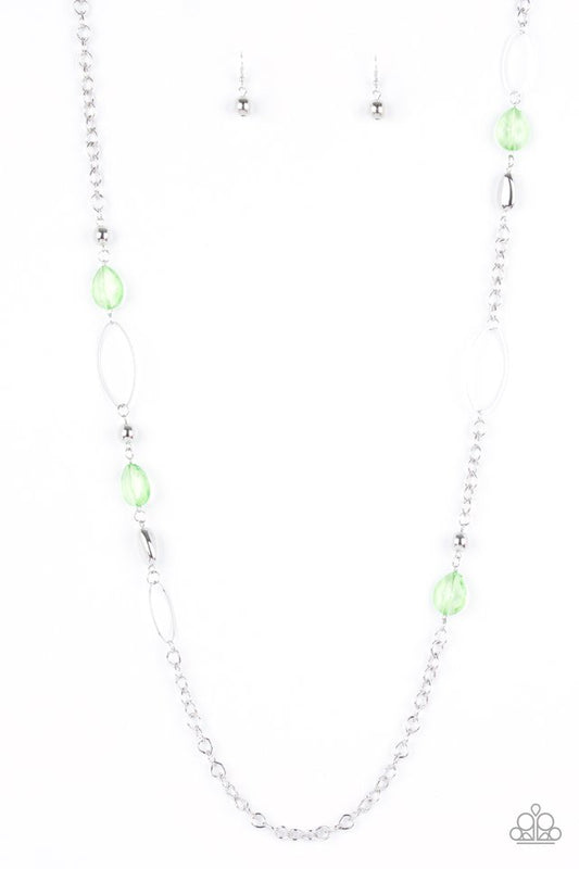 SHEER As Fate - Green - Paparazzi Necklace Image