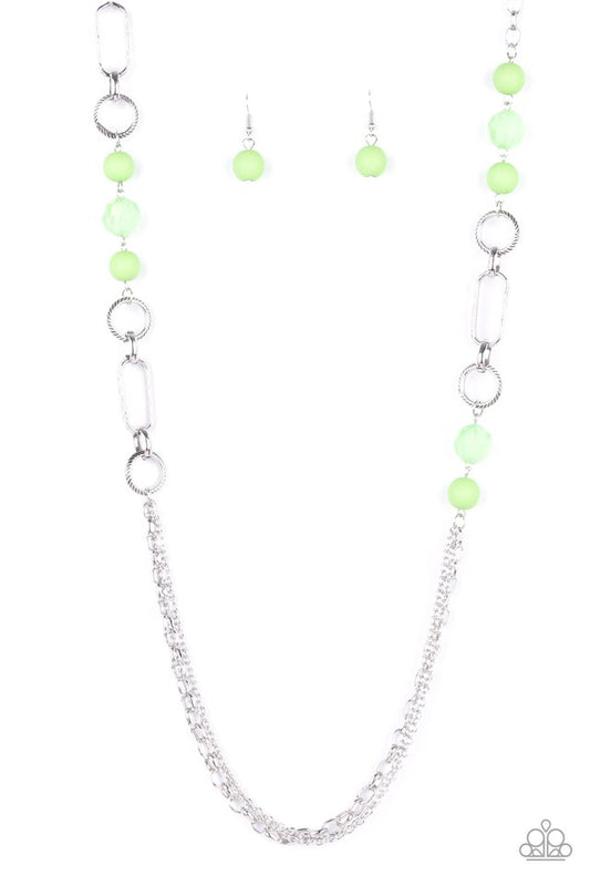 ​POP-ular Opinion - Green - Paparazzi Necklace Image