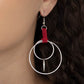 Fearless Fusion - Red - Paparazzi Earring Image