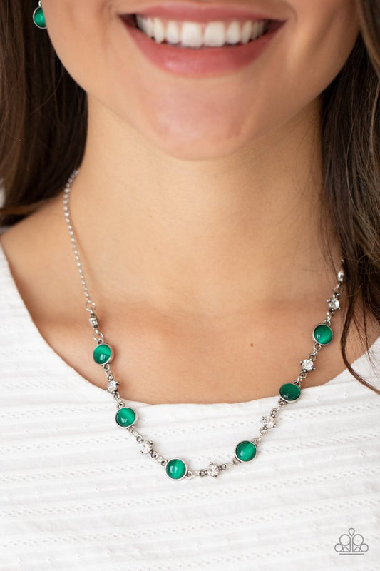 ​Inner Illumination - Green - Paparazzi Necklace Image